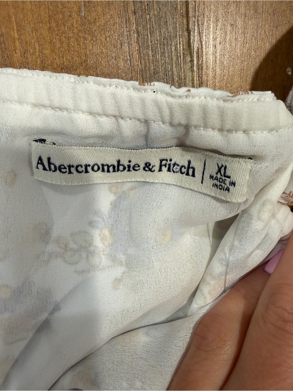 Abercrombie & Fitch Floral Tie Front Midi Dress Women's XL NWT Cottagecore - Picture 13 of 13